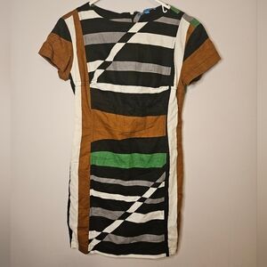 Derek Lam For Design Nation Linen Blend Dress